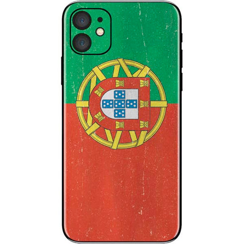 Portugal Flag Distressed iPhone 11 Skin